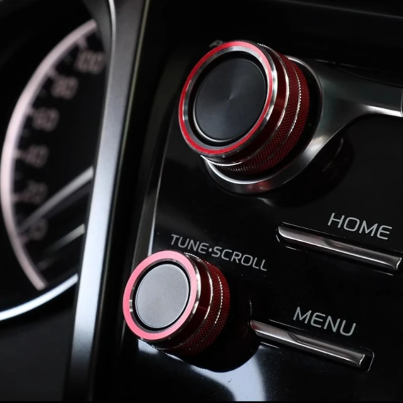 For Toyota Camry 8th 2011-2022 Audio Knob Decorative Ring Automotive Appearance Suppliers Car Interior Modification Accessories