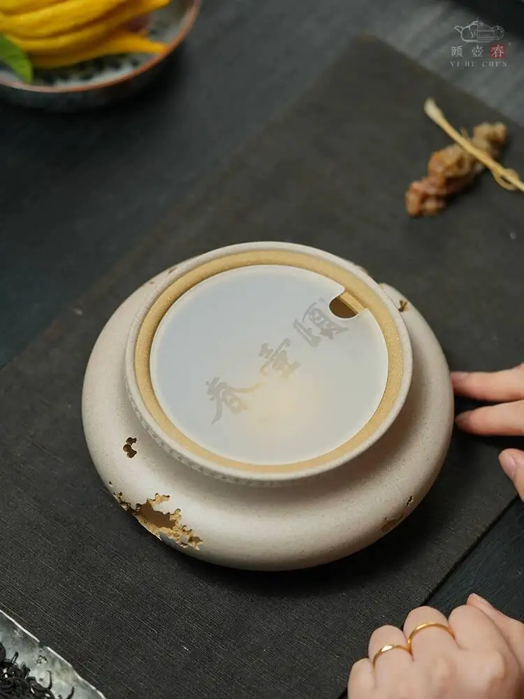 Yihuchun High-End Purple Clay Candle Heating Chinese Tea Warmer Creative Insulation Base Star And Moon