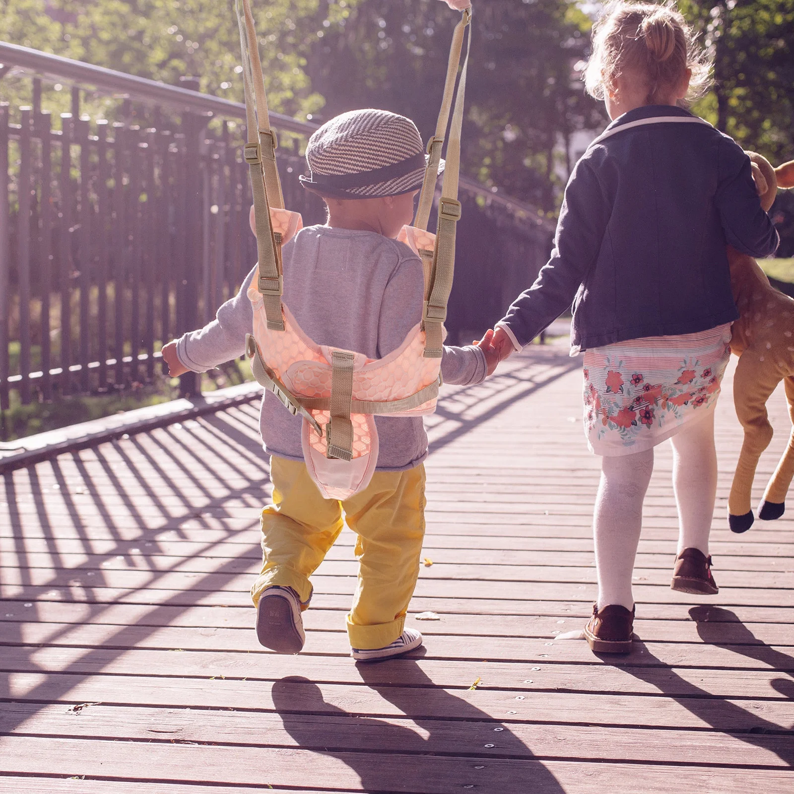 Baby-Gehhilfe-Geschirr, ergonomisches Design, sicher, bequem, Baby-Gehhilfe, verstellbare Größe, stilvolles Netzgewebe