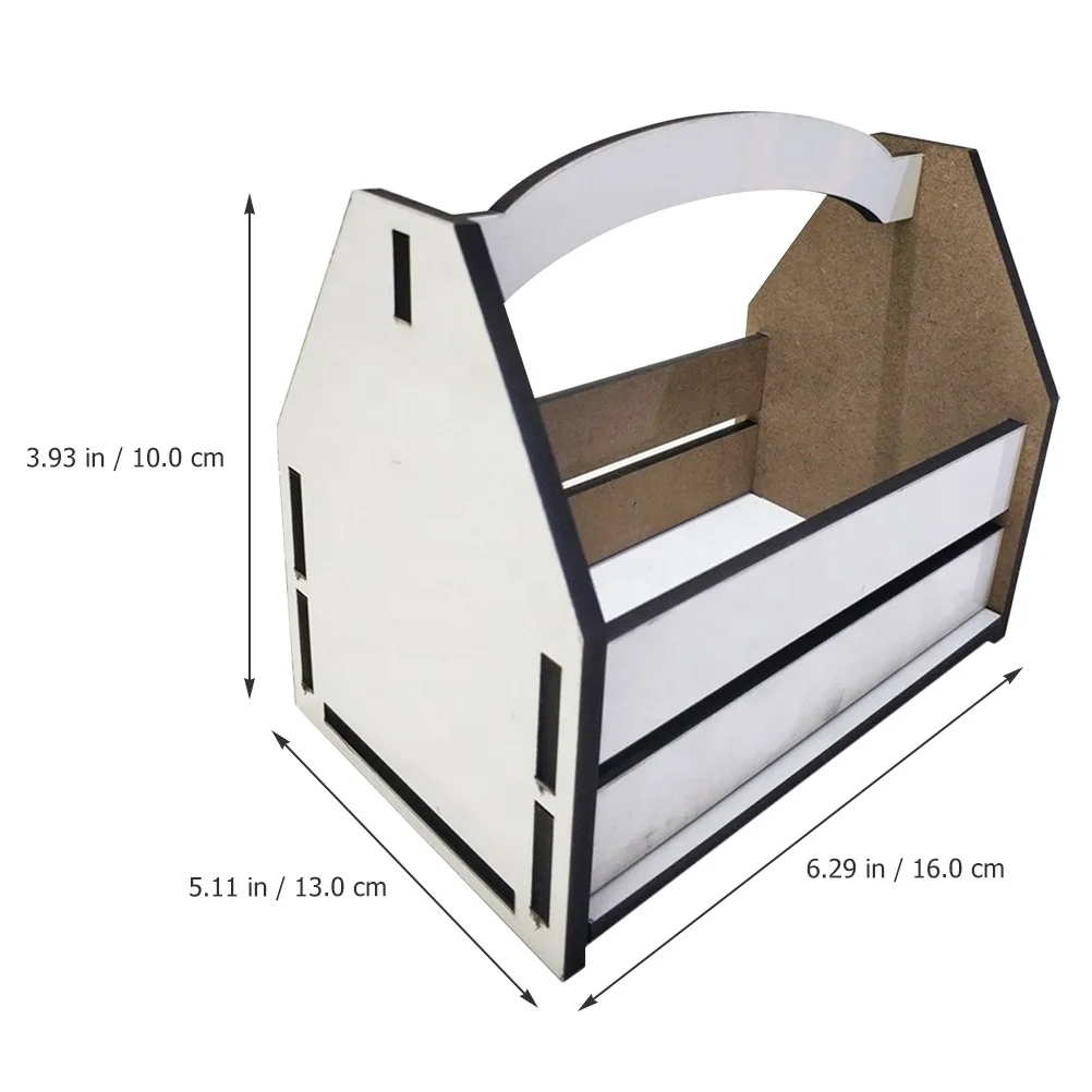 

Beverage Storage Basket Portable Beer Carrier For Picnic Bbq Sublimation Blank Basket Decorative Baskets