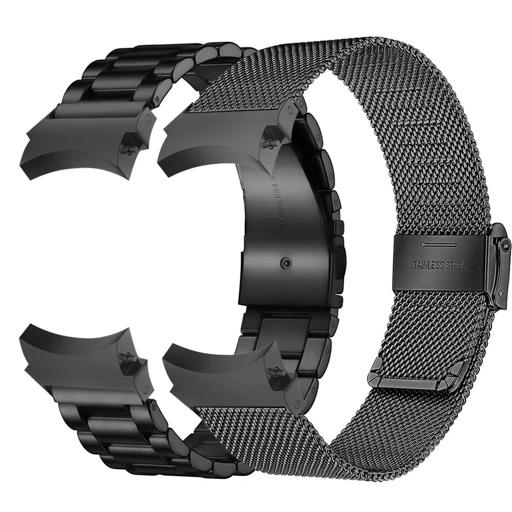 Keine Lücken Correa für Galaxy Watch 7 6 5 4 44 mm 40 mm 5pro Band 45 mm Stahlarmband für Samsung Galaxy Watch 6 4 Classic 47 mm 46 mm 43 mm