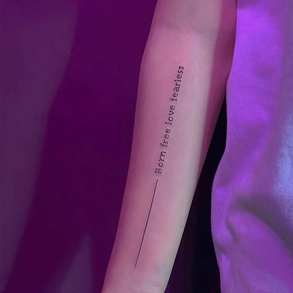 

6 large herbal tattoo stickers, lasting 7 to 15 days, waterproof and wear-resistant, with a realistic effect