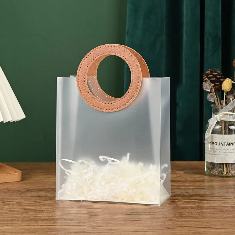 שקית עם ידית עיגול צבעוני