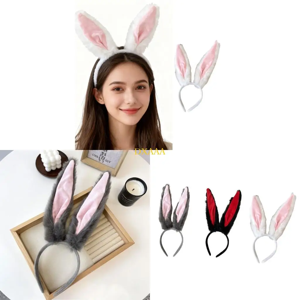 

DXAA Rabbit Ears Headbands Cosplay Costume Hairhoop for Theme Party Easter Festival