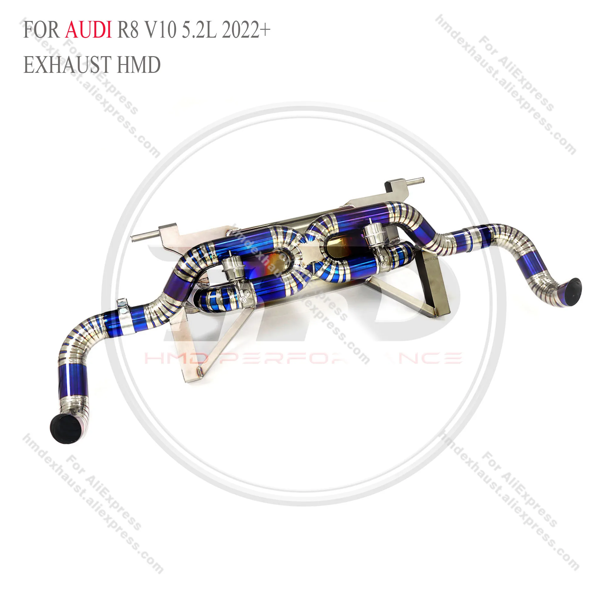 

HMD Ti Valved Catback for 22+ Audi R8 V10 5.2L – 70×1.2 mm, 35 % lighter, 9 k howl, race-certified