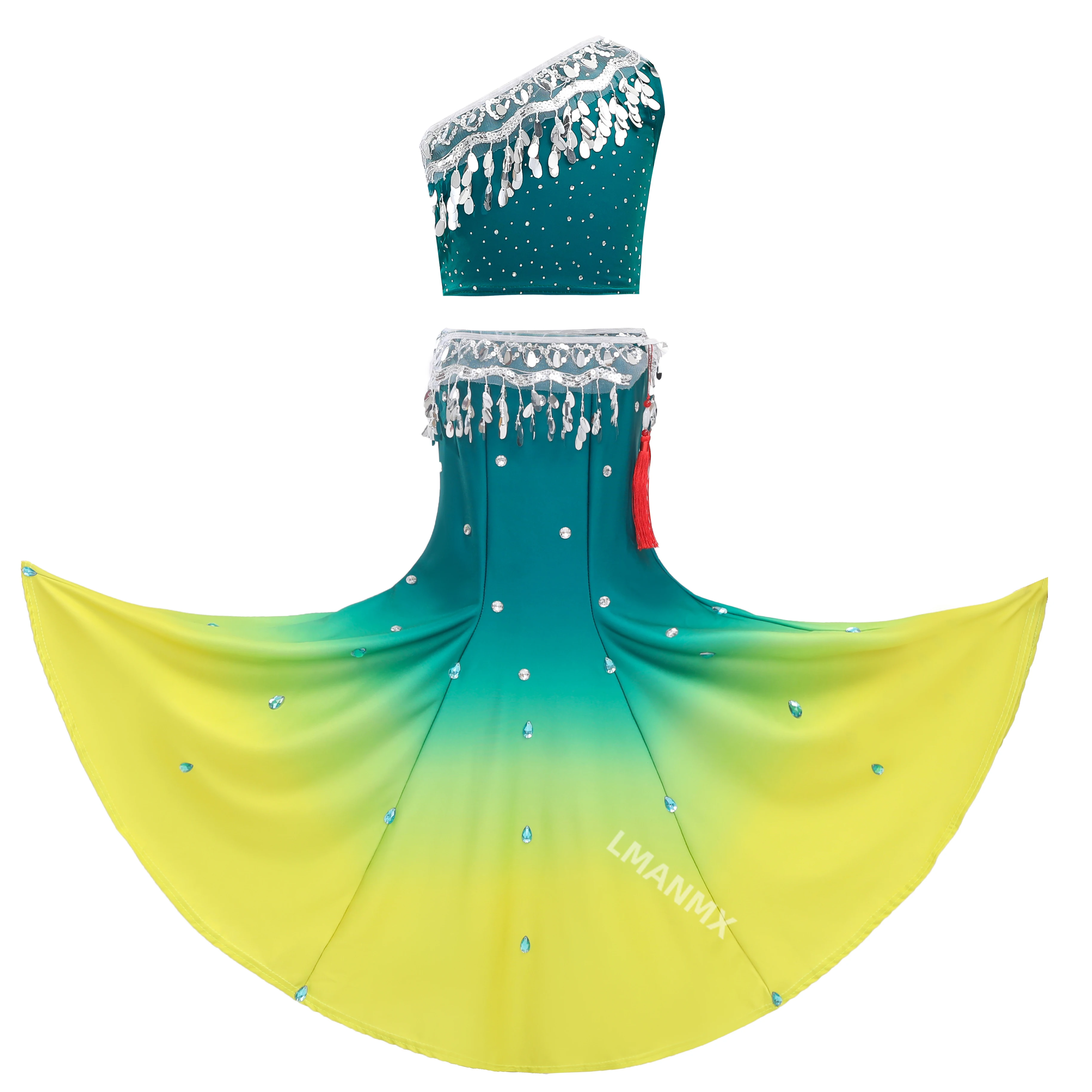 Costume de performance de danse Dai pour enfants, appel du Myanmar, Xi Blossoming Fragrance, Nouveau