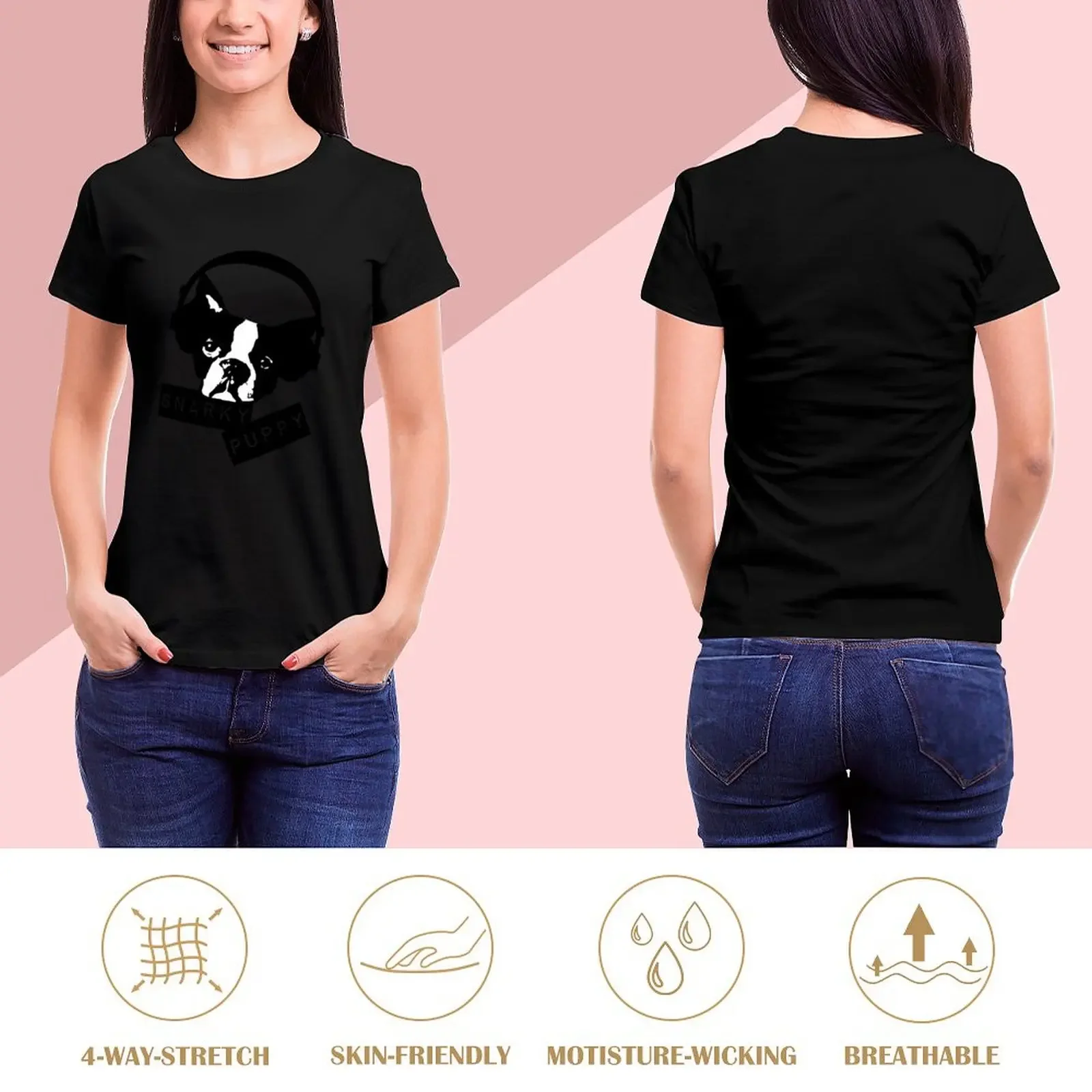 Snarky Puppy Logo HD T-Shirt graphics plus size tops animal print blacks new edition t shirts for Women