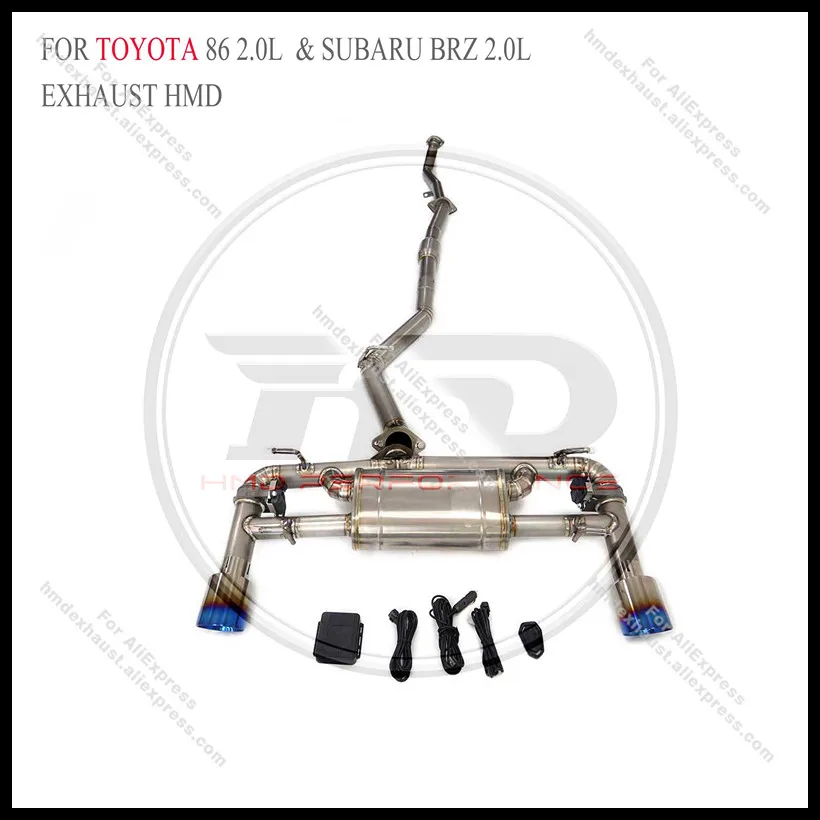 

HMD Titanium Alloy Exhaust System Catback For Toyota 86 2.0L & Subaru BRZ 2.0L 2013+ Car Muffler