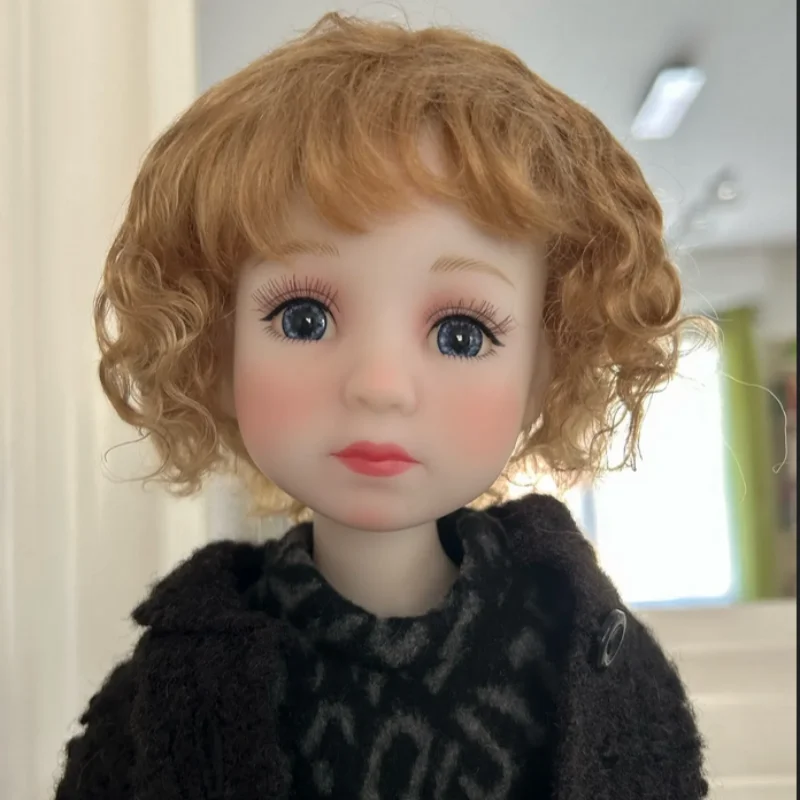 

QBaby Mohair Doll wig JD693 9-10inch 10-11inch Short Mini Wave Soft BJD Wig Blythes 18"AG Doll Accessories