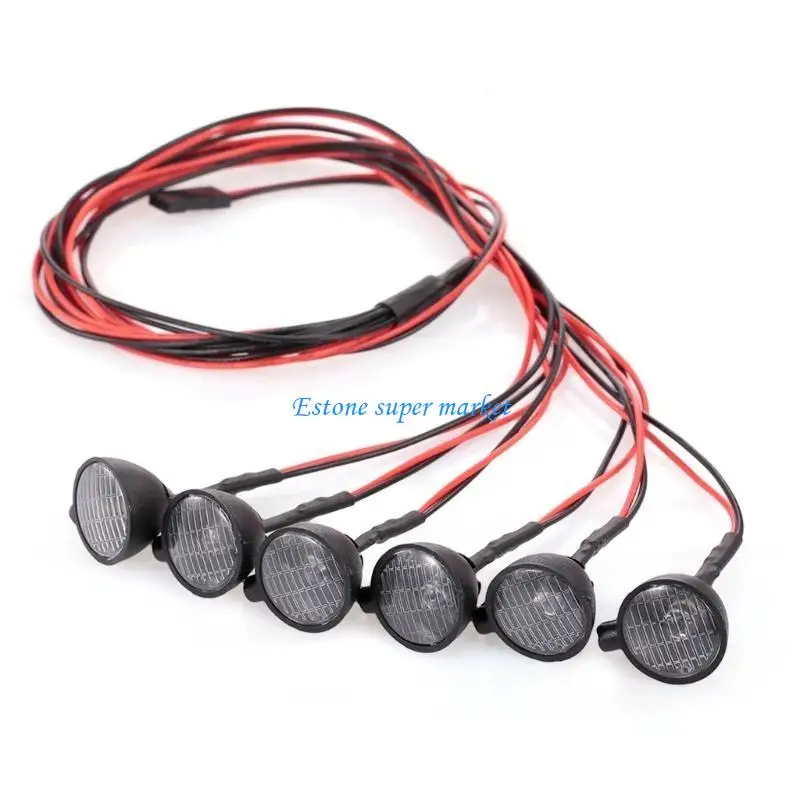 

090B Crawler Roof Lights LEDs Light Bar Lamp Headlights Accessory Suitable for Redcat D90 Tamiya Scx10 Hpi Remote Control Car