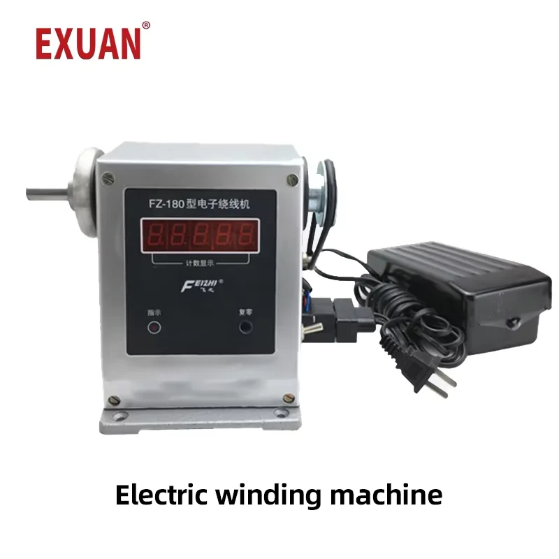 Electric Counting Winding Machine Adjustable Type Semi-automatic Winding Tool Industrial High-speed Winder 0-9999 Count Range