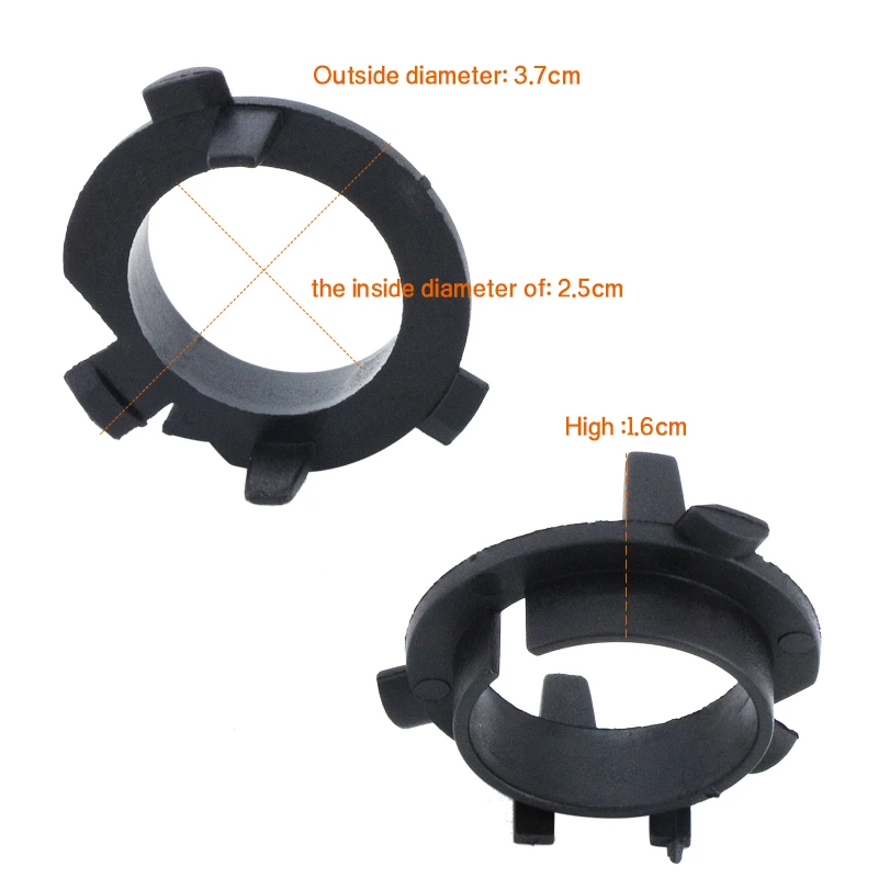 10pcs H7 LED Headlight Bulb Adapters Holders Base Socket Retainer For KIA K3 K4 K5 For Hyundai i30 Sonata For Nissan QASHQAI J11