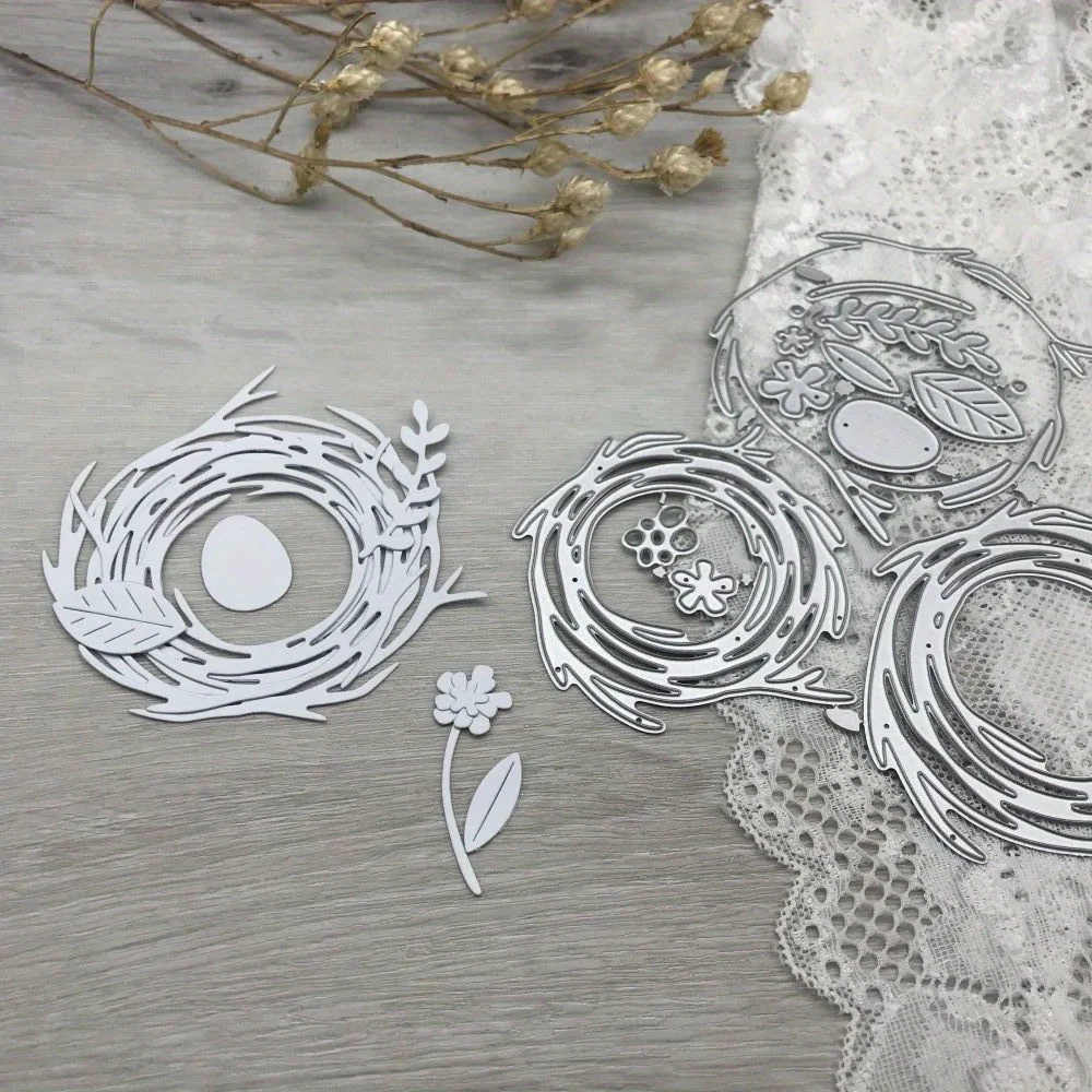 1pcs metal cutting dies cut die mold The bird's nest egg decoration Scrapbook paper craft blade punch stencils dies
