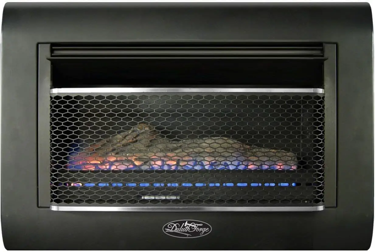 Ventless Linear Wall Gas Fireplace - 26,000 BTU, T-STAT, Model DF300L