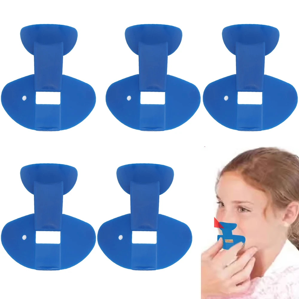 

Dark Blue Nose Whistle for Toddlers Hygienic Plastic Resonance Nasal Flute for Clarity Improvement Training And Practice