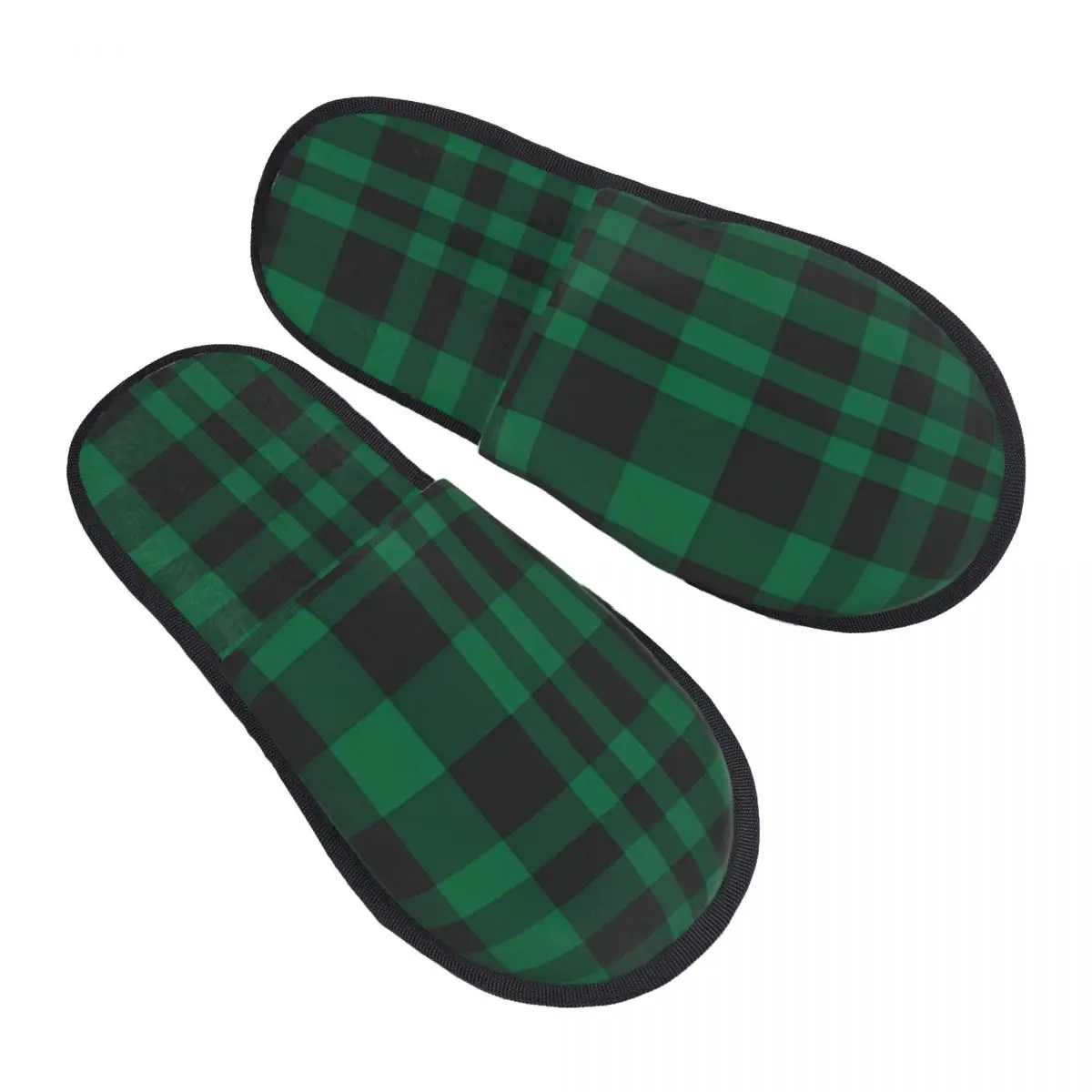 Fur Slipper For Women Men Fashion Fluffy Winter Warm Slippers Plaid Checkered Tartan Pattern House Shoes