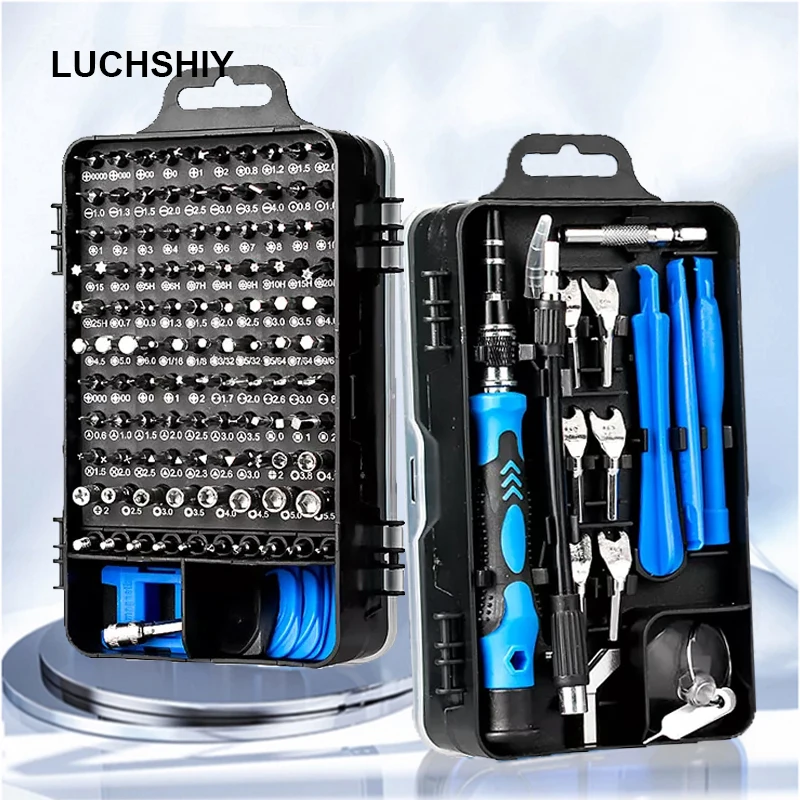 LUCHSHIY 135/25 In 1 Precision Screwdriver Set Magnetic CR-V Screwdriver Torx Bits Computer Mobile Phone Repair Hand Tool Kit