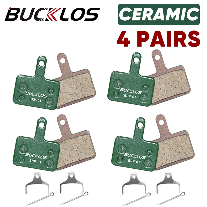 BUCKLOS Keramik Hydraulische Scheibenbremsbeläge für SHIMANO B01S B05S 1/2/4/6/8/10 Paar MTB Bremsbeläge Verschleißfeste Scheibenbremsbeläge