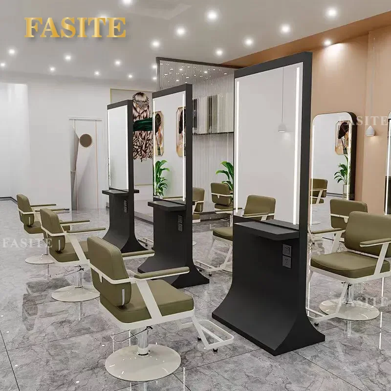 For Hair Barber Shop Full Length Mirror Modern Floor Standing Wall Mounted Makeup Dressing Mirror for Haircut Dyeing