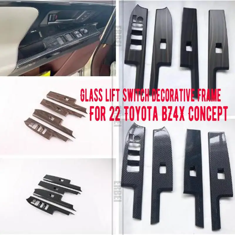 For 22 Toyota bZ4X Concept interior modification rear row anti-kick panel paste rear air outlet conjoined interior parts