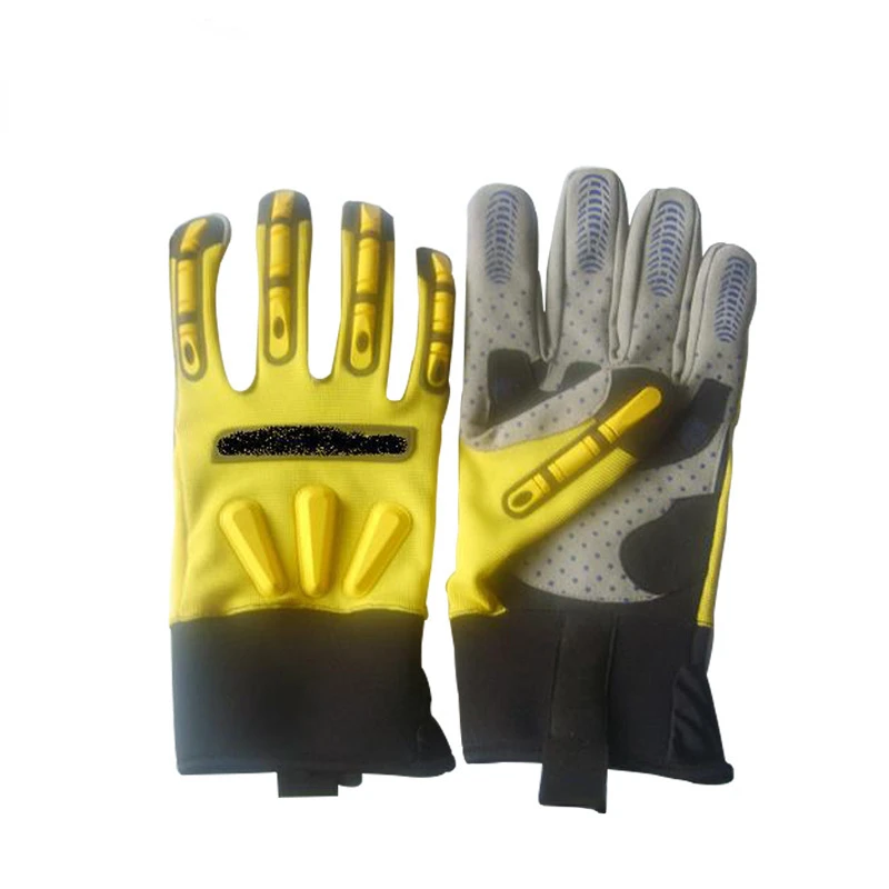 Cut Resistant Gloves Anti Impact Vibration Oil Safety Work Gloves Anti Cut Shock Absorbing Mechanics Impact