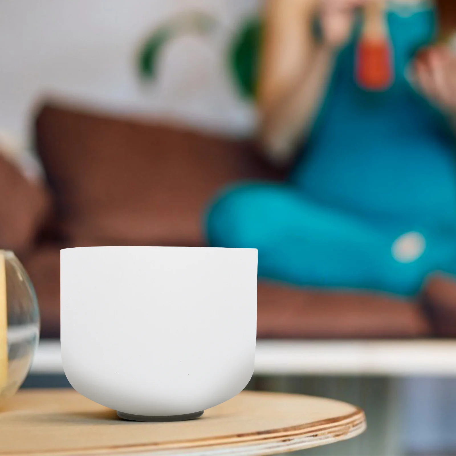 

Набор из 1 кварцевой поющей чаши для медитации, звуковая чаша для терапии, исцеления, расслабления, портативная, для медитационной музыки