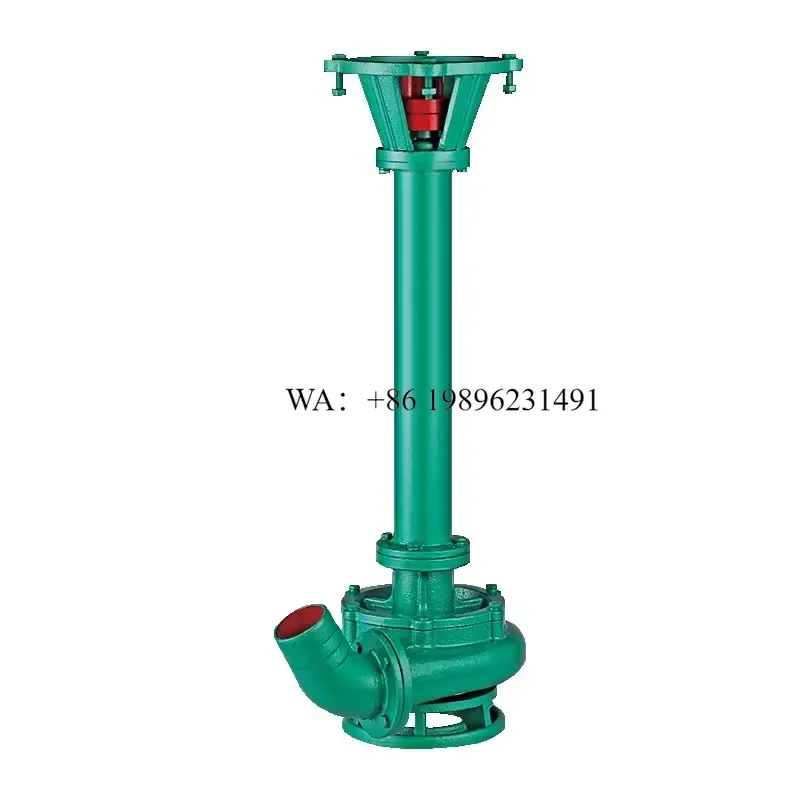 Wmwmnu Vertical Cast Iron Centrifugal Pump for River Sludge and Sewage with Open Impeller Design Motor Powered