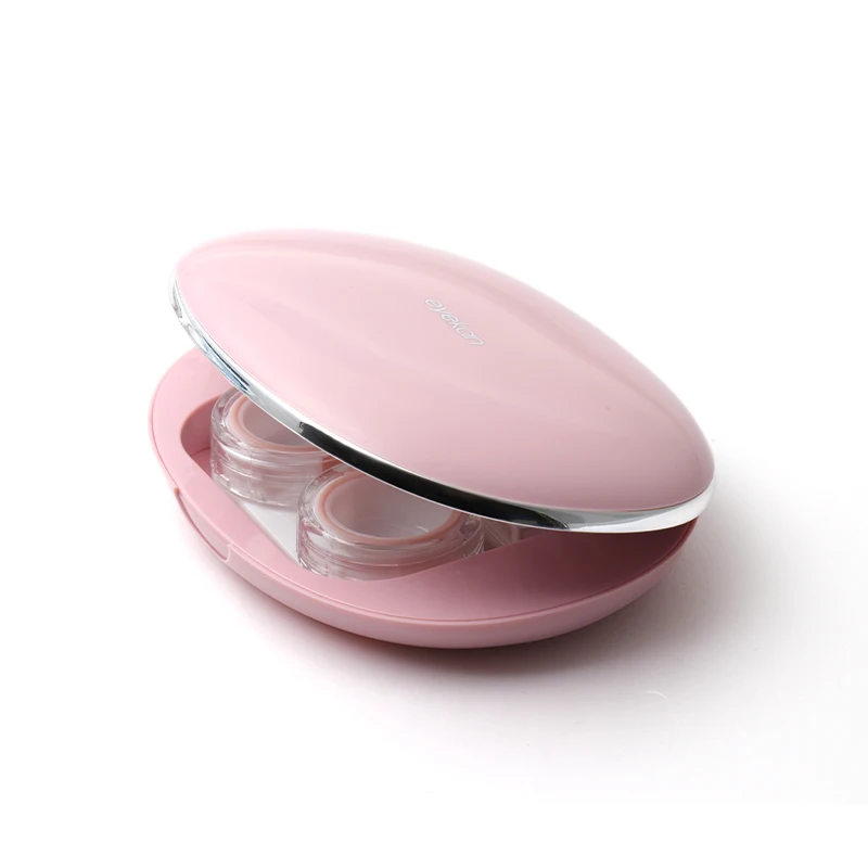 Smooth Pocket Portable Mini Contact Lens With Mirror Durable, Compact, Portable Soak Storage Travel Contact Kit