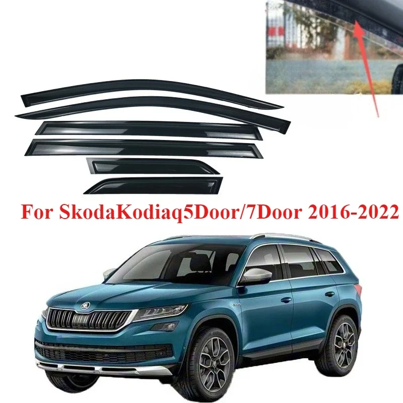 

Car Window Deflectors For SkodaKodiaq5Door/7Door 2016-2022Car Styling Accessories Window Visor Deflector Window Sun Rain Guard