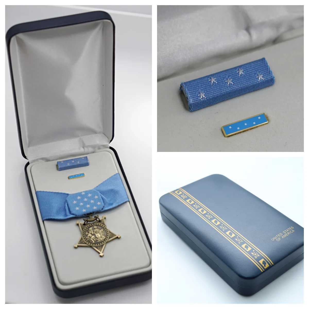 

1 Set US Honor (Navy) Medal with Case Reproduction