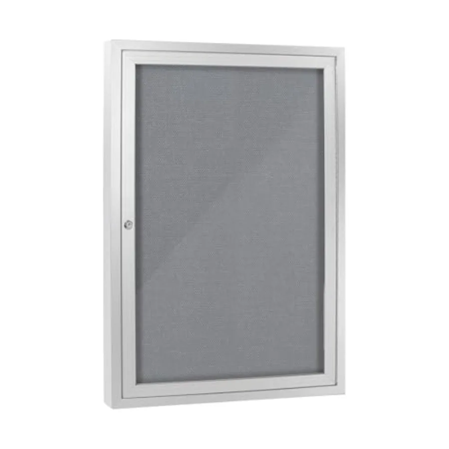 

Enclosed Bulletin Board with Locking Door Outdoor Bulletin Board Weatherproof Lockable Display Case for Home Office and Communi