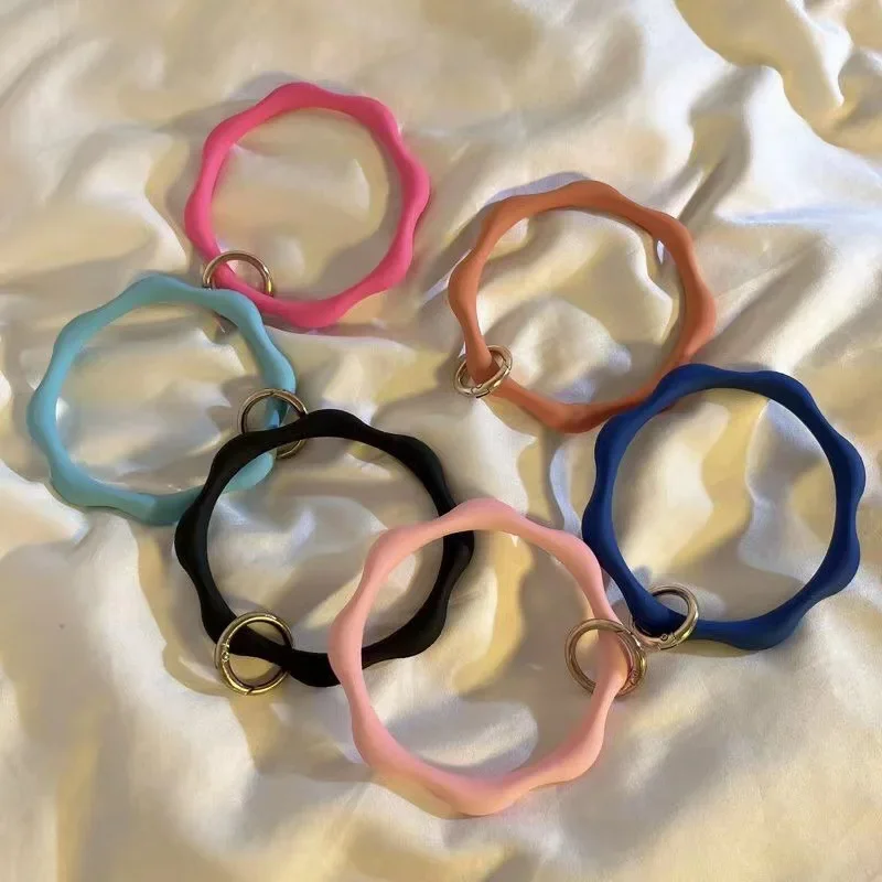 حزام الهاتف المحمول الحب القلب قلادة معلقة حلقة الهاتف معصمه لينة سيليكون الحبل مكافحة خسر سوار آيفون سامسونج