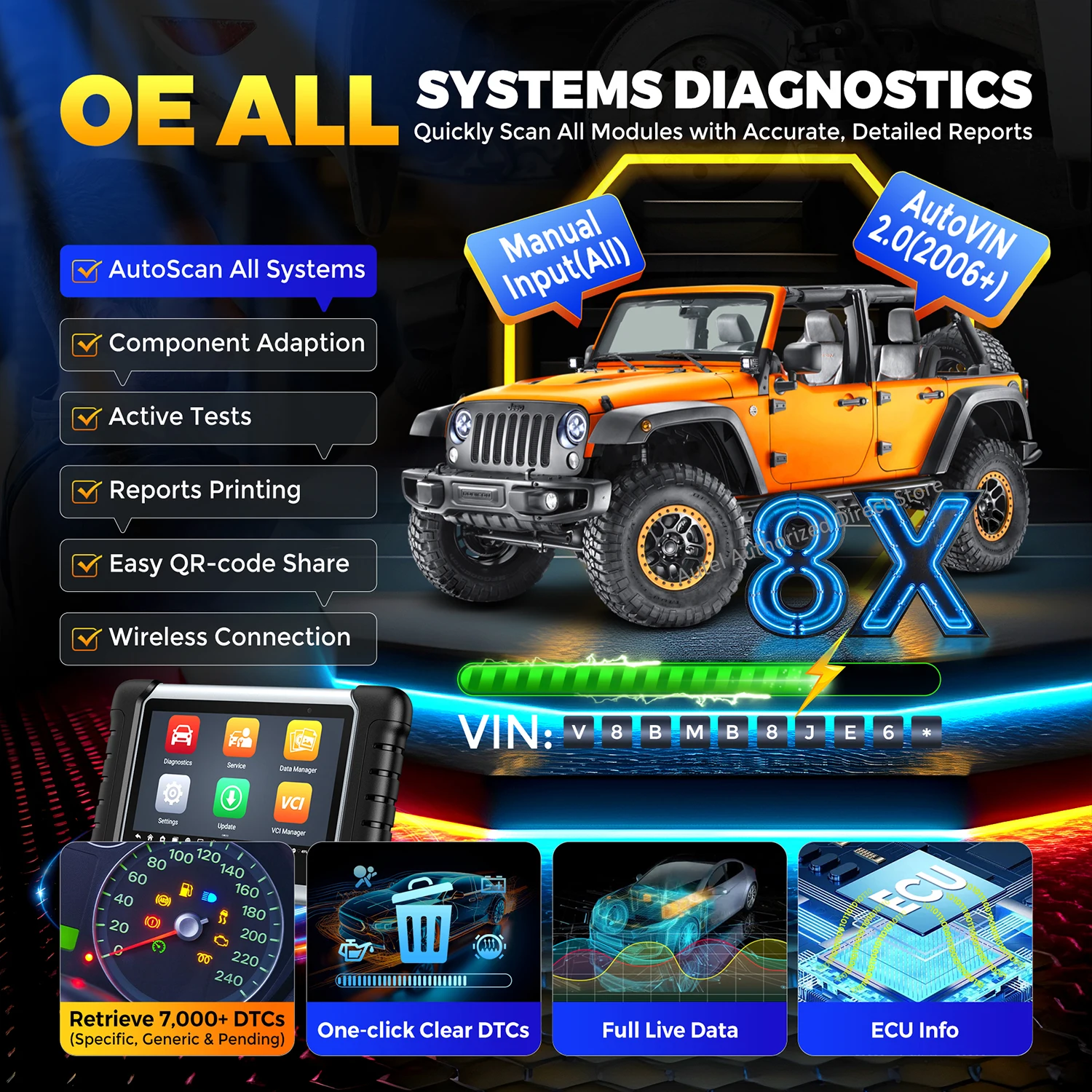 Autel maxicom mk808bt pro obd2 scanner auto diagnose scan tool bluetooth auto motivo scanner obd2 code leser pk mk808kbt mk808s