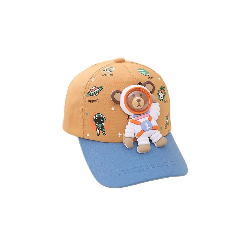 Cotton Cartoon Astronauts Casquette Baseball Cap Adjustable Snapback Hats for Children Boy and Girl 01