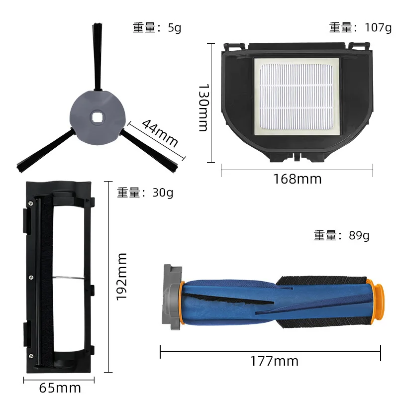 

Replacement Parts for Shark RV2310 Matrix RV2310 Robot Vacuum Cleaner Roller Brush HEPA Filter Side Brush Accessories