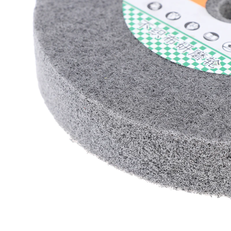 1Pc 150*25Mm Rvs Polijsten Buffing Wheel Bench Grinder Schurende Wiel