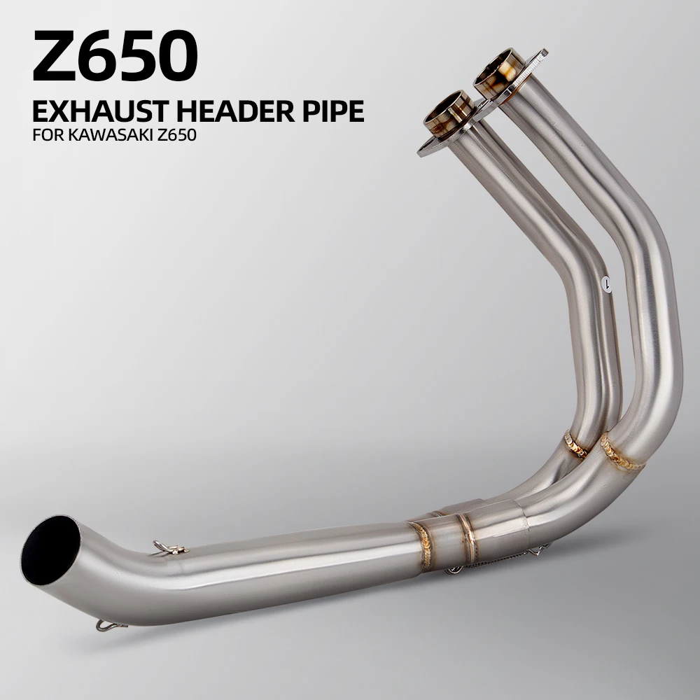 

Motorcycle Exhaust Modified Stainless Front Link Pipe 51mm Interface Escape Racing Line For Kawasaki NINJIA650 Z650 NINJA Z 650