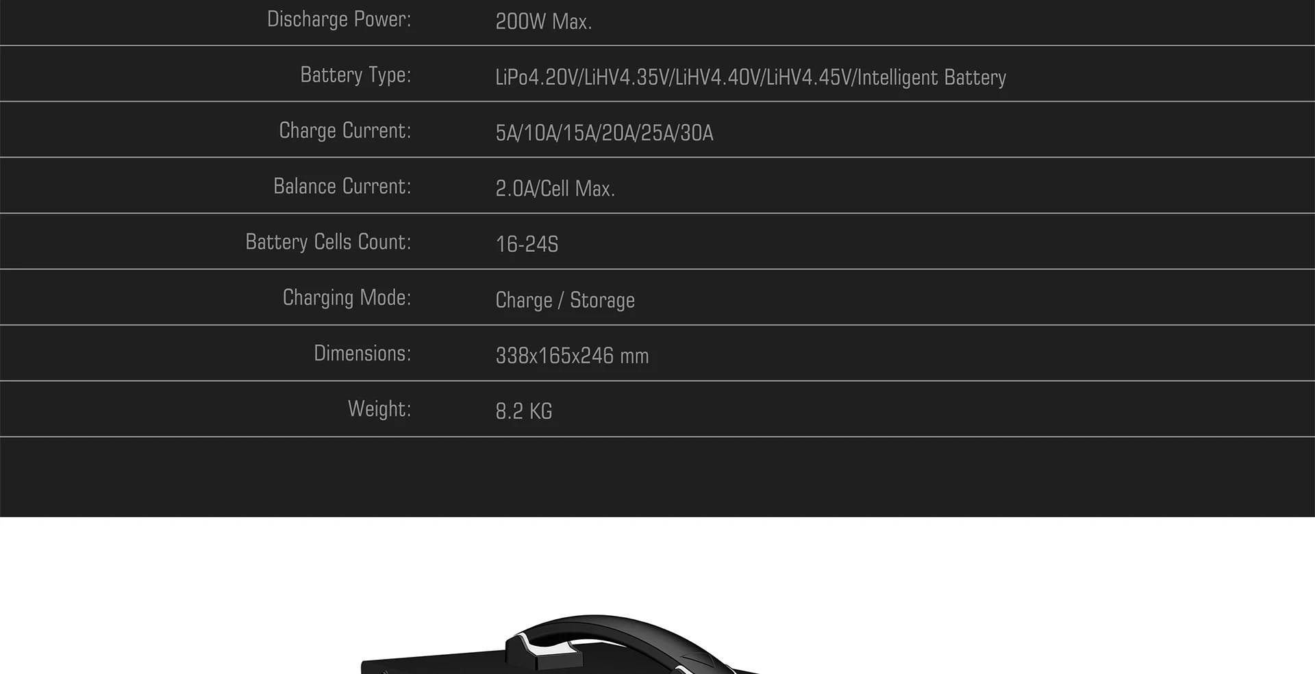 Caricatore per drone UAV con batteria LiPo/LiHV ULTRAPOWER UP3000-24S 3000W 30A 16-24S