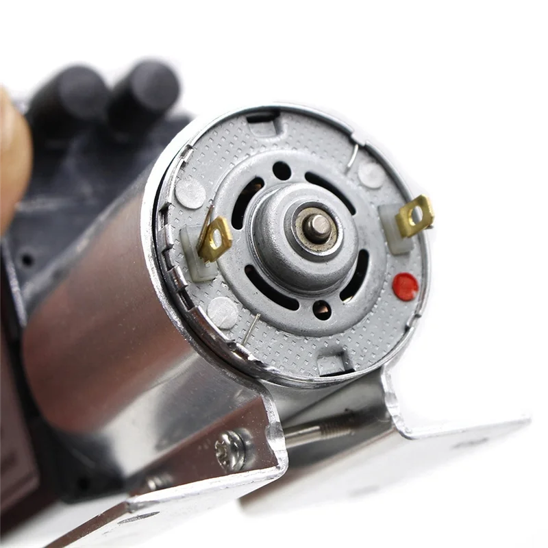 1PC Silver+Black 65-120Kpa DC12V Mini Vacuum Pump Negative Pressure Suction Pump With Holder For Gas Analysis Sampling