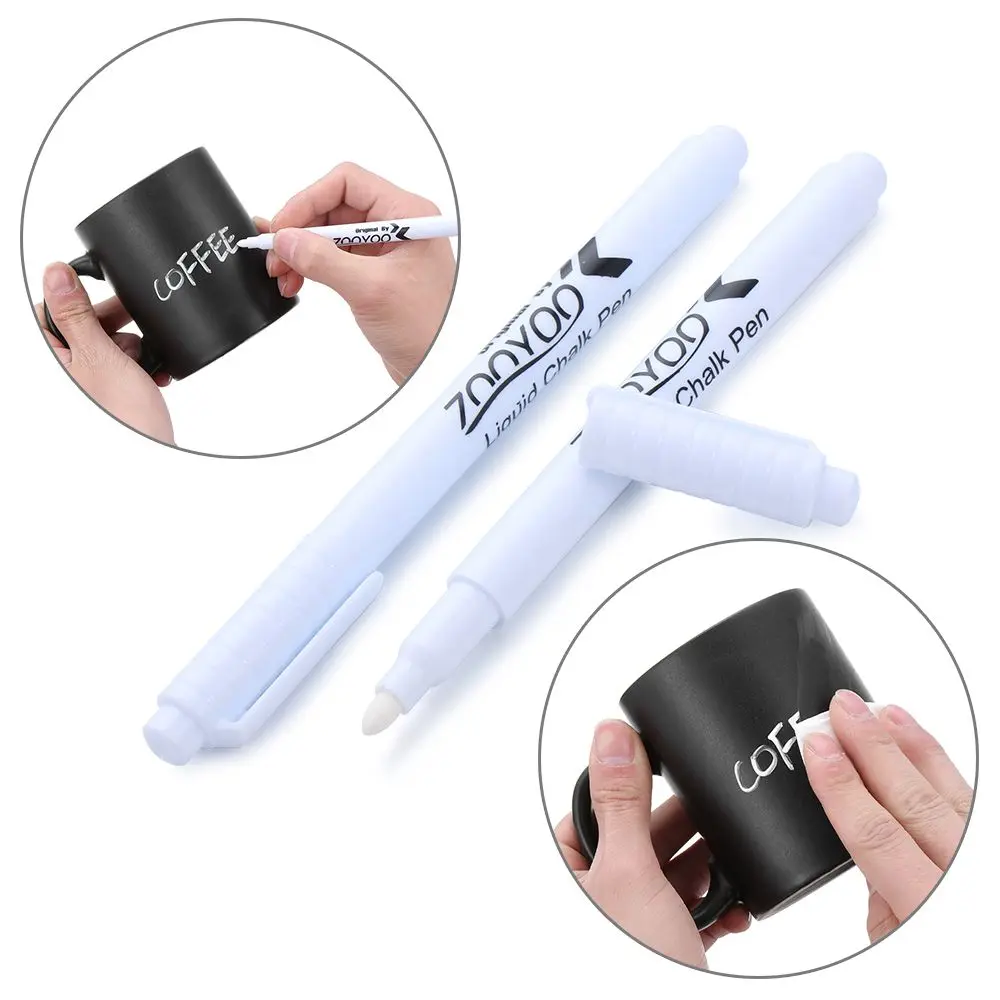 1/5/10 pcs Glass Windows Chalkboard Pen Black Board Marker White Liquid Chalk Pen