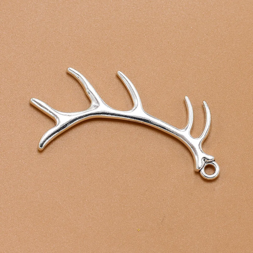 10Pcs Deer Antler Alloy Pendant Charms Stylish Versatile DIY Jewelry Components for Necklace Bracelet Earring Keychain Anklet