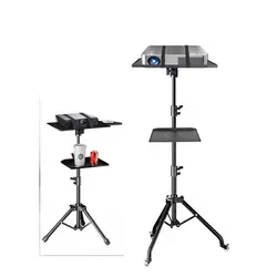 90/145cm Projector Tripod Stand Laptop Tripod Adjustable Height 23 to 63 Standing Desk Outdoor Computer Desk Stand for Studio
