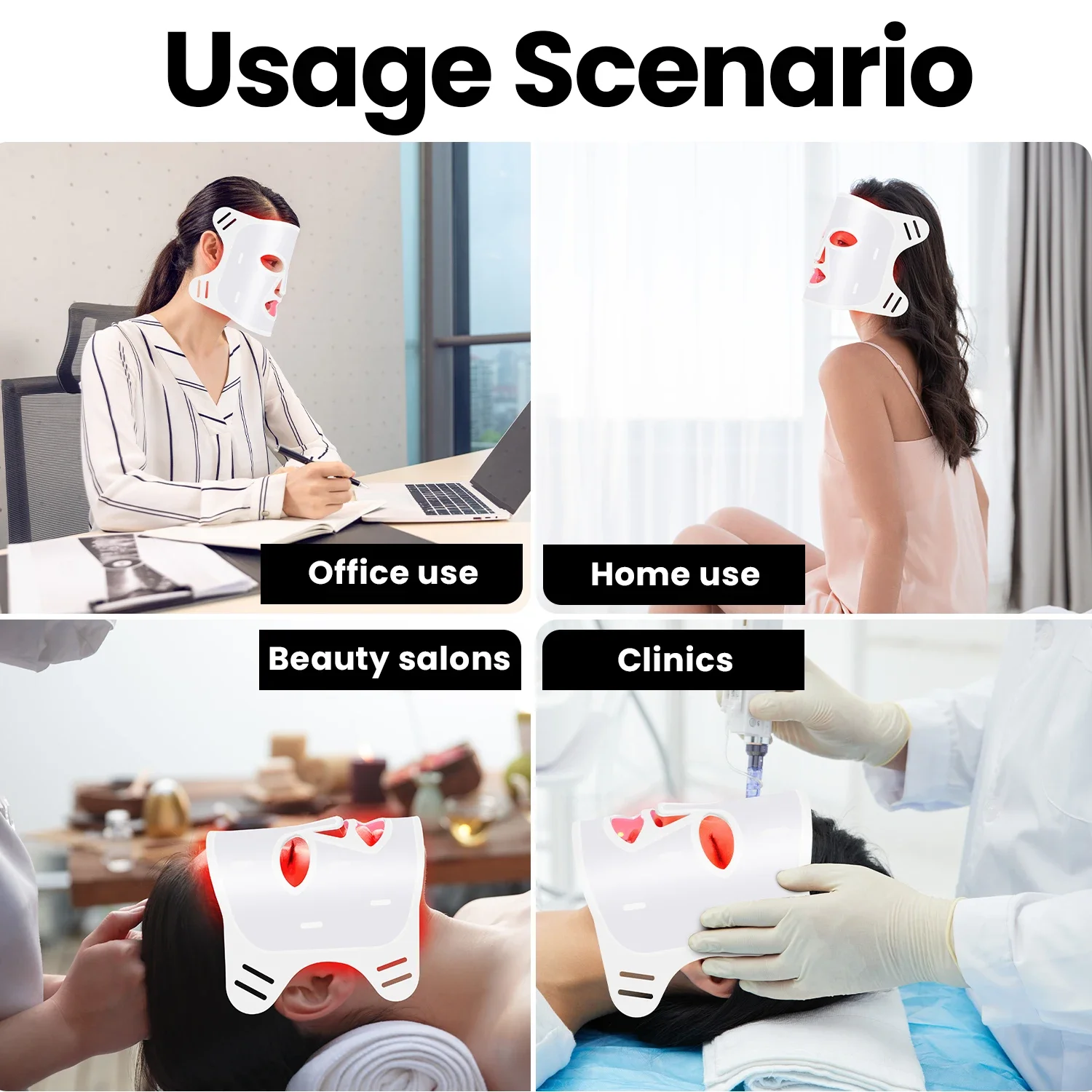 Silicone LED face mask (listing 5057), view 5