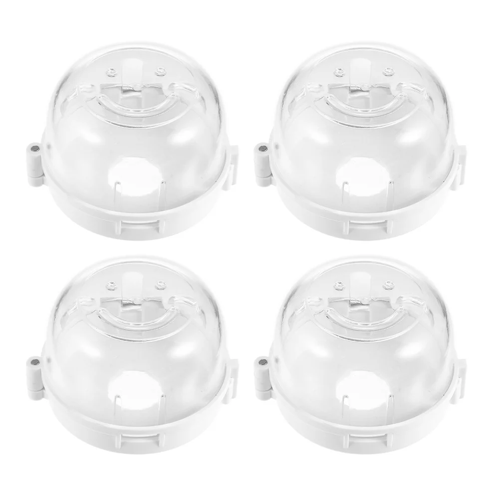 

4pcs Gas Knob Cover Clear Stove Knob Covers Child Proof Kitchen Safety Guard For Oven Cooker Protector Home Stove Lock