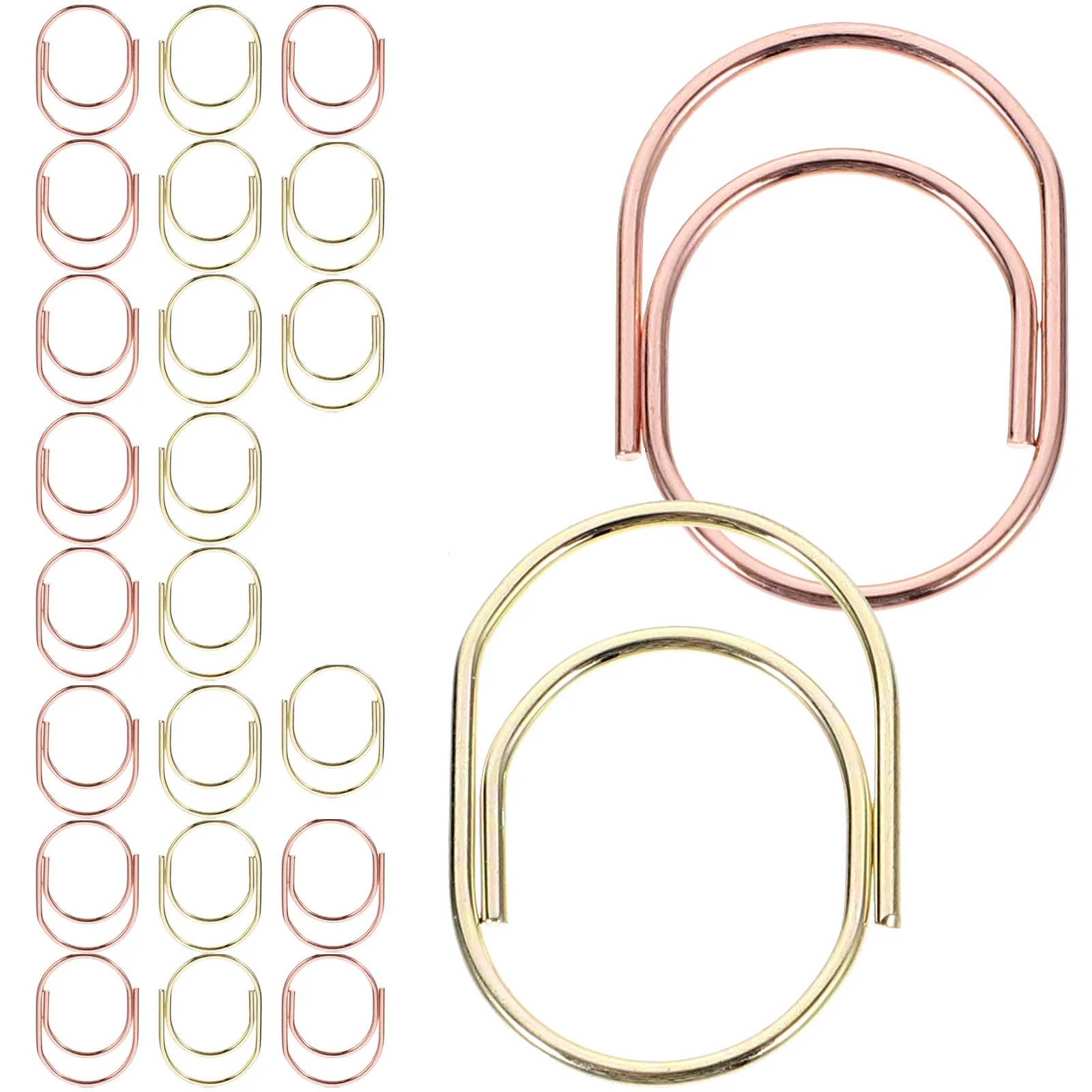 

24pcs Mini Scrapbook Clips Cute Metal Paper Clips Creative Document Clamps Office Supplies For File Notebook Calendar Marking