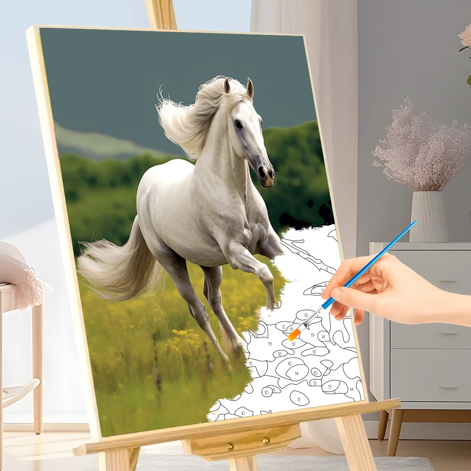 Pintura por Números Sem Moldur - Art Craft Horse avaliação e preço