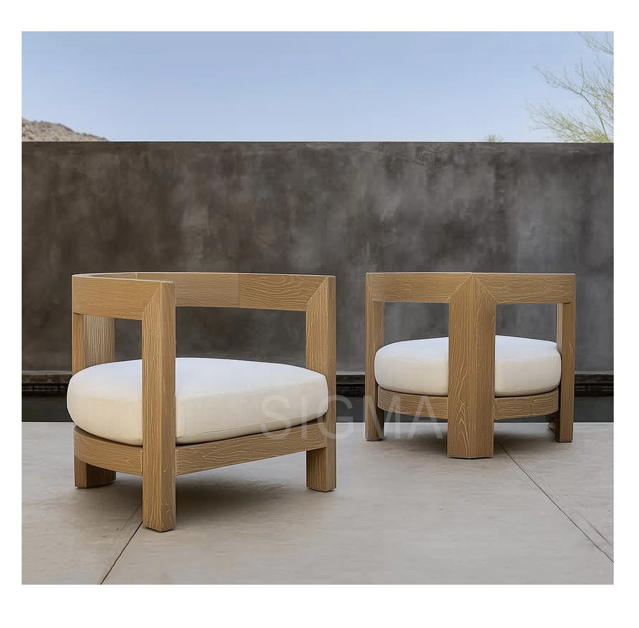 

Sigma Teak Sofa Outdoor Furniture Garden Furniture Patio Furniture Set SunLounger Sectional Couch Sofa Exterior Bed Home