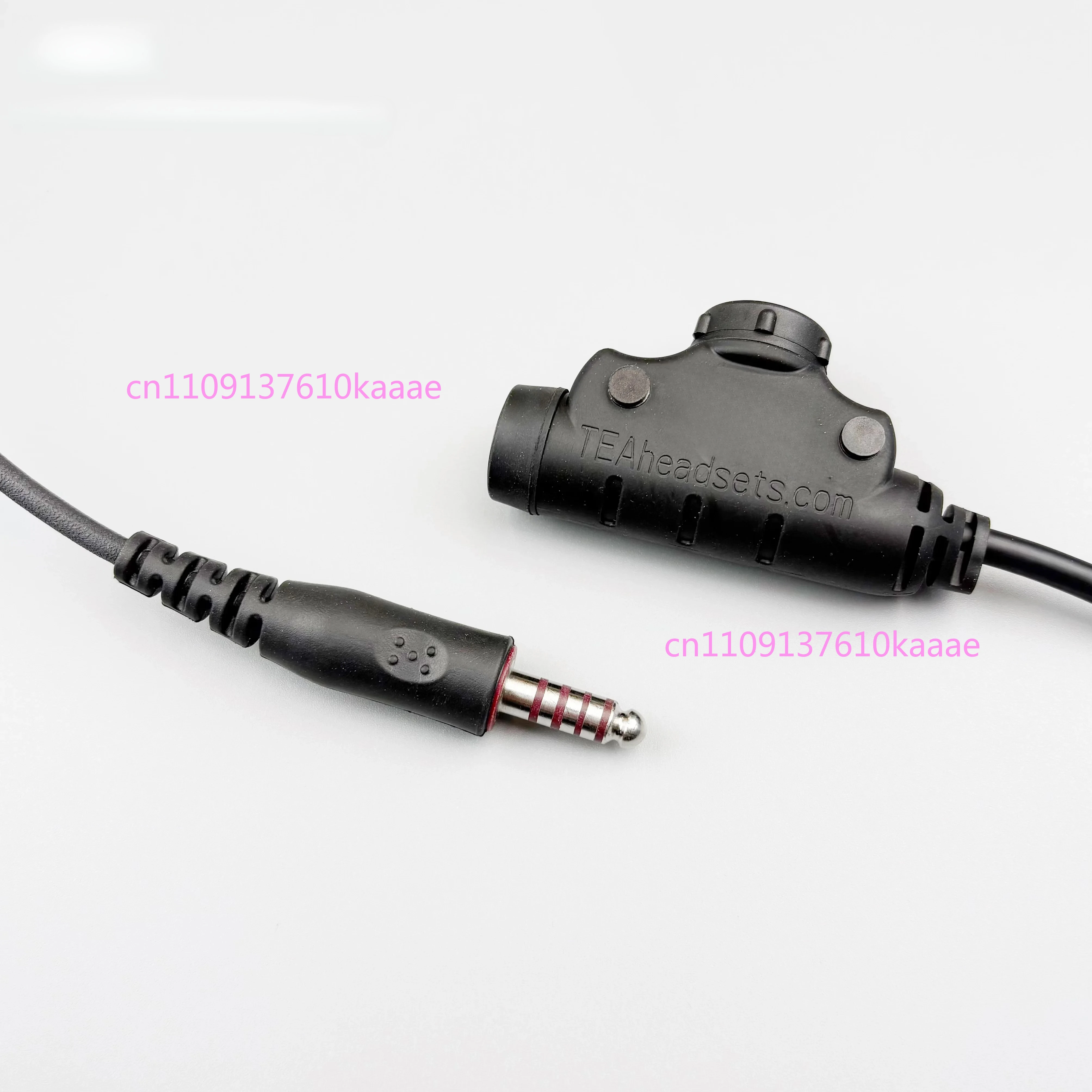 U94V2 PTT Adapter U384/TP105 5-Pole 4-Ring Plug Tactical Headset Accessory