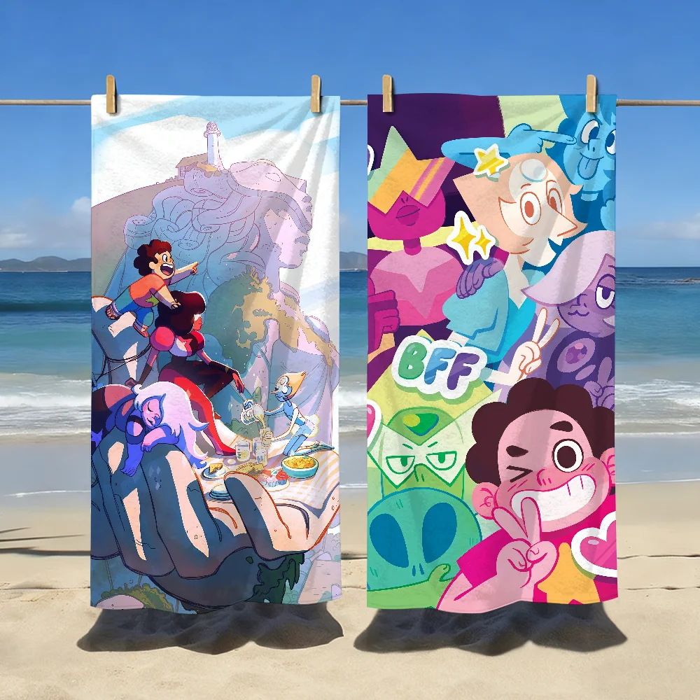 Cartoon S-Steven U-Universe-S Towel Sports Quick Dry Travel Camping Gear Sandproof Soft Light Large Beach Towel