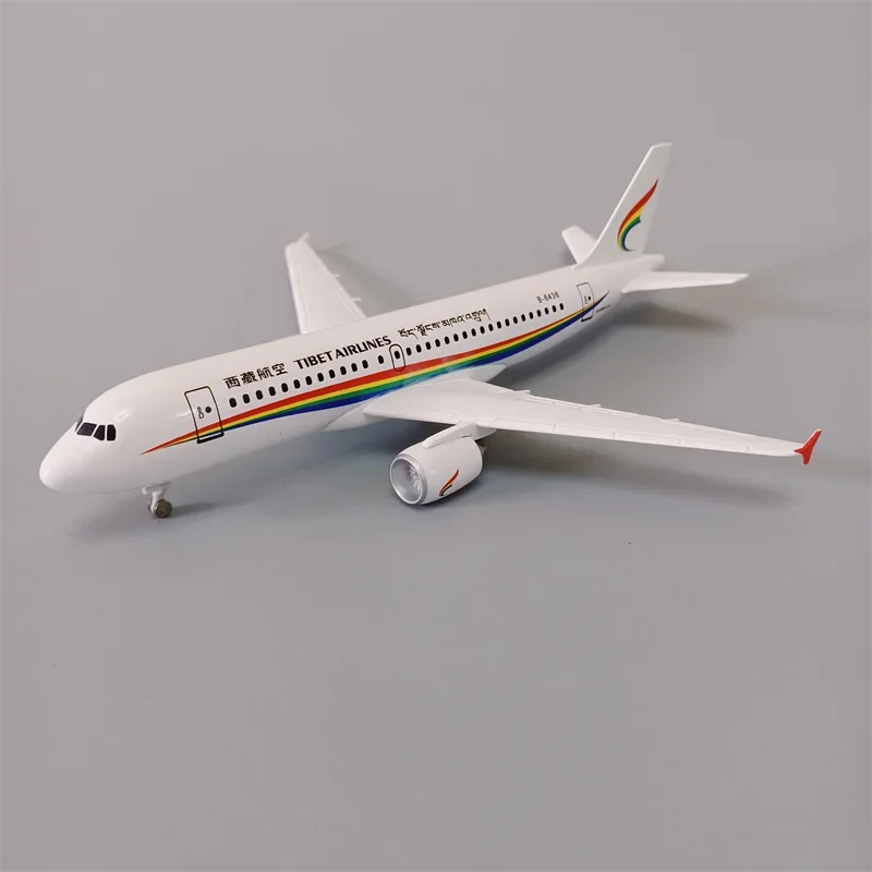 19 centimetri In Lega di Metallo AIR Cina Tibet Airlines Airbus 321 A321 Airways Diecast Modello di Aereo Aereo Aereo con Carrello di Atterraggio Ruote